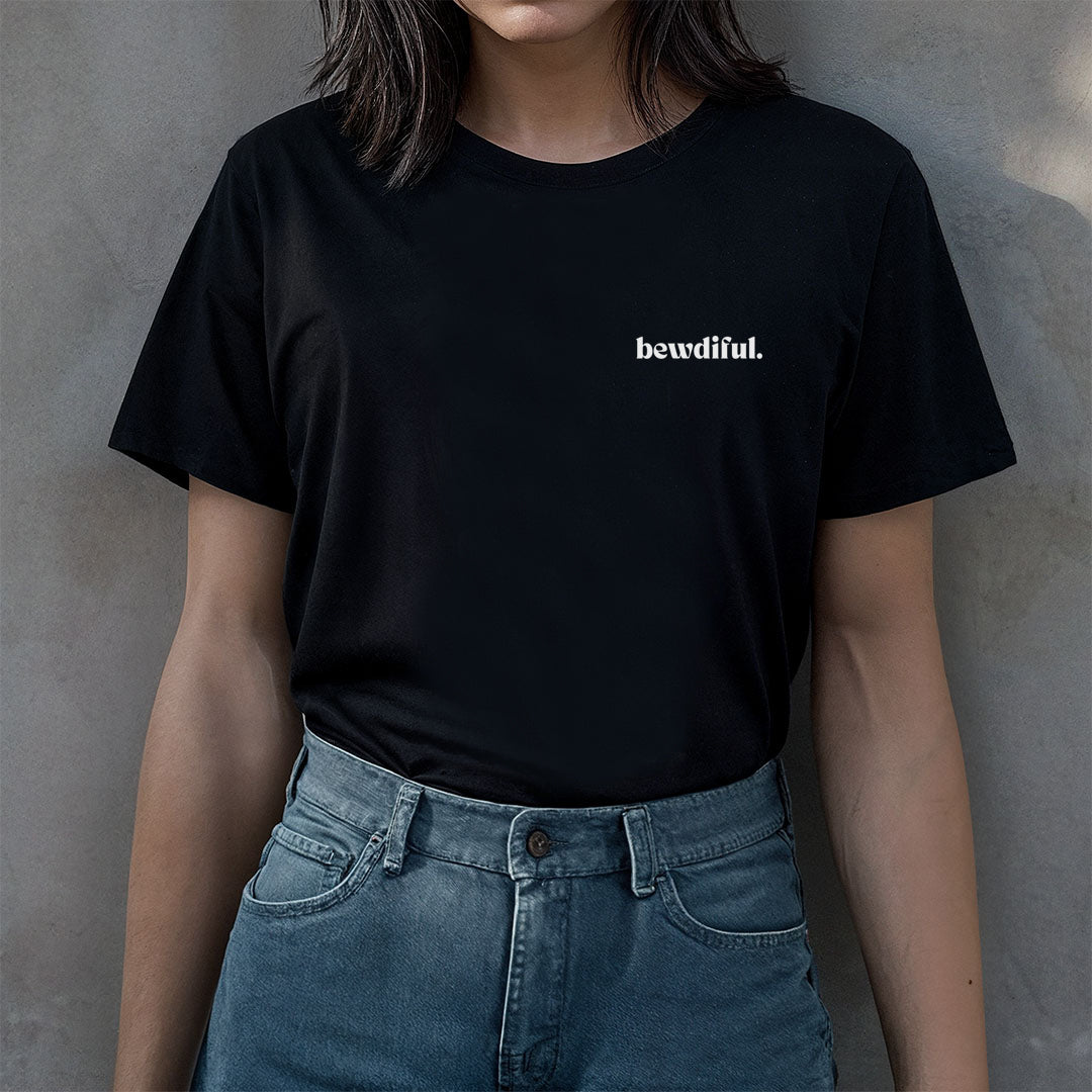 BEWDIFUL™ MINIMALIST TEE - Unisex (Available in black or navy)